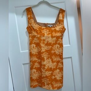 Miaou Orange Corset Dress